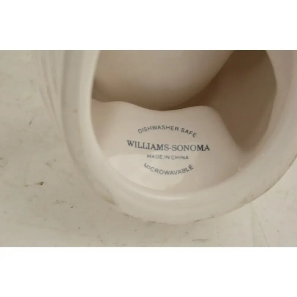 Williams Sonoma White Ceramic Turkey Covered Serving Bowl Tureen Thanksgiving